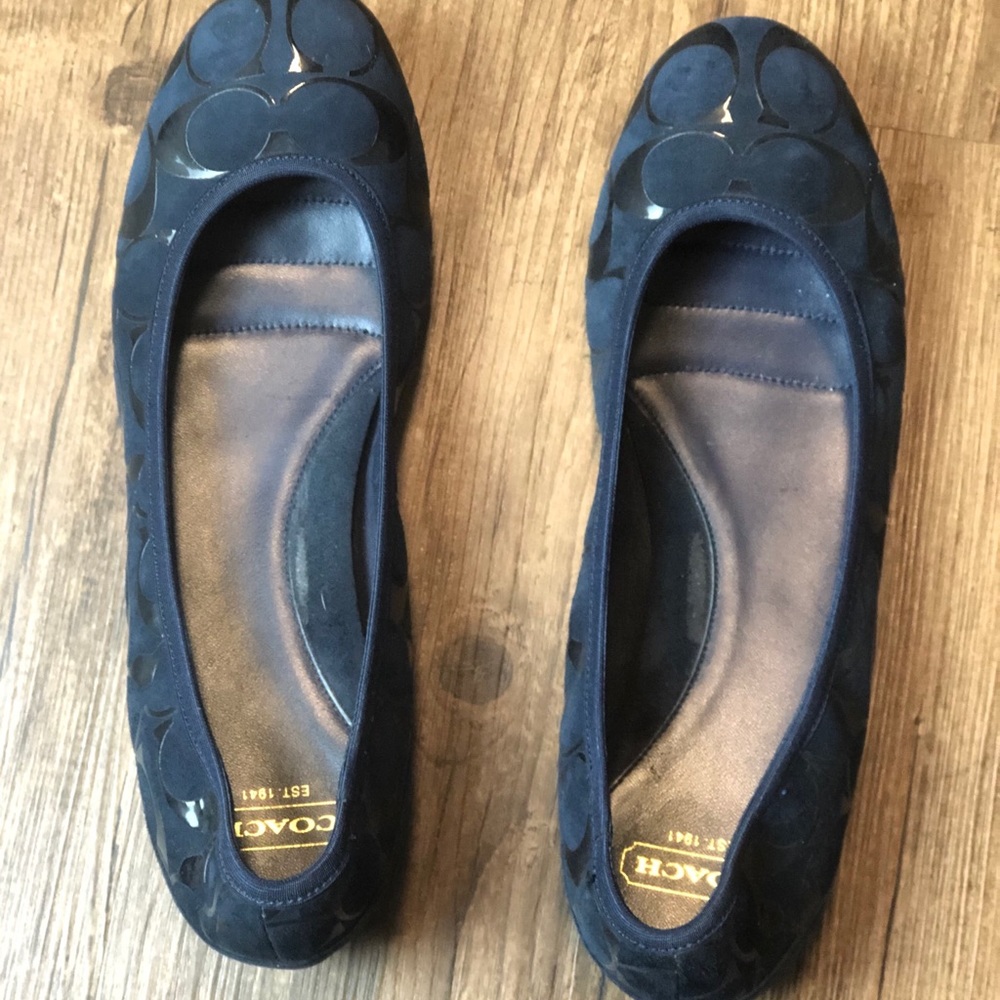 Coach Logo flats ARIA Size 9.5